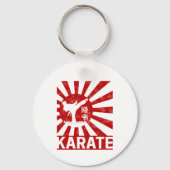 Karate Martial Arts met Japans  ontwerp Sleutelhanger (Voorkant)