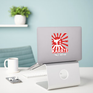 Karate Martial Arts met Japans ontwerp Sticker