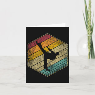 Karate Martial Arts Retro Style Vintage 70s 80s 90 Kaart