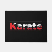 Karate Martial Arts Rood Deurmat (Voorkant)