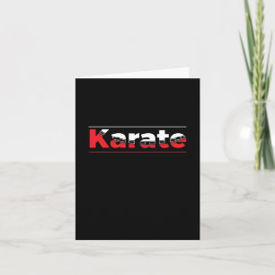 Karate Martial Arts Rood Kaart