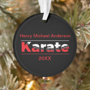 Karate Martial Arts Rood Ornament