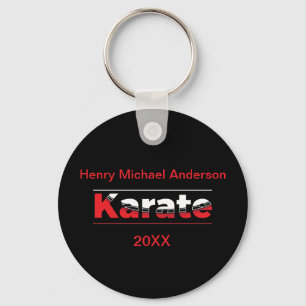 Karate Martial Arts Rood Sleutelhanger
