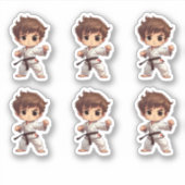 Karate Martial Arts Sticker (Voorkant)