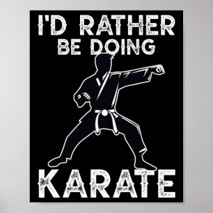 Karate Martial Arts Training Grappig Karate Graphi Poster