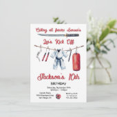 Karate Martial Arts Verjaardag Kaart (Staand voorkant)