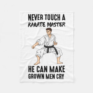Karate Meester Vechtkunst Quotes Grappig Cadeau T- Fleece Deken