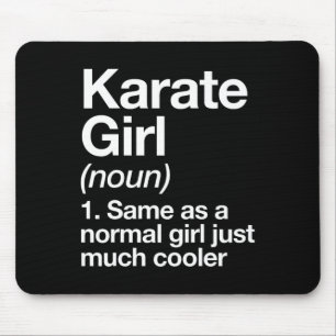 Karate Meisje Definitie Grappig En Sy Sporten Mart Muismat