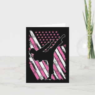 Karate Meisje Vlag Amerikaanse Martial Arts Kaart