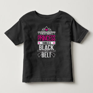 Karate meisjes vergeten prinses om een zwarte band kinder shirts