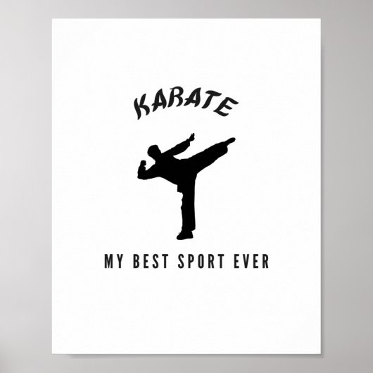 Karate mijn beste sport ooit poster (Voorkant)