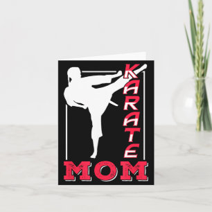 Karate Moeder Coach Riem Vechtkunst Vechtster Moed Kaart
