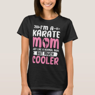 Karate Moeder Grappig Karate Martial Arts Zwart Ri T-shirt