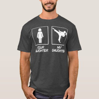 Karate Moeder Karate Dochter Zwart Riem T-shirt