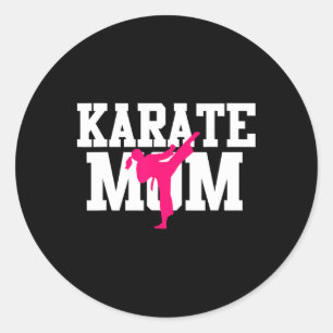 Karate Moeder Moederdag Vechtkunst Kickboksen Ta Ronde Sticker