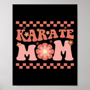 Karate Mom Karate Speler Martial Art Lover Karate Poster