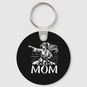 Karate Mom Martial Arts Moeder Familie Bonding Sleutelhanger