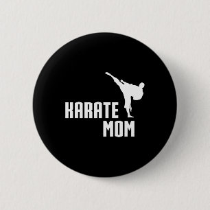 Karate Mom Shirt Ronde Button 5,7 Cm