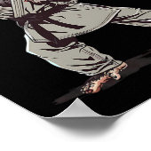 Karate Monkey Kickboksen Judo Jiu-jitsu Mma Martia Poster (Hoek)