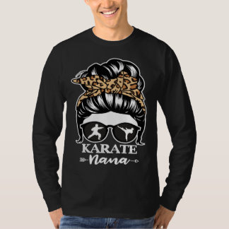 Karate Nana Messy Bun Hair  Karate Fighter Nana Le T-shirt
