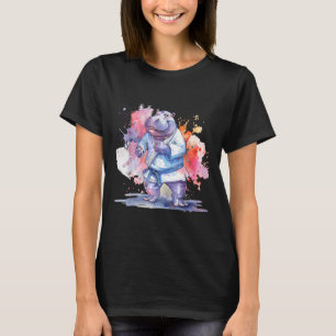 Karate Nijlpaard Dier MMA Taekwondo Vechtkunst T-shirt