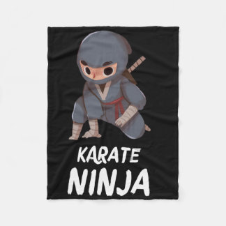 Karate Ninja Boy Funny Martial Arts Sport Fleece Deken