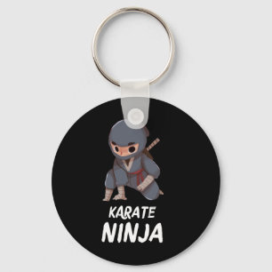 Karate Ninja Boy Funny Martial Arts Sport Sleutelhanger