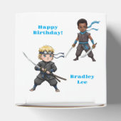 Karate Ninja Boy's Verjaardag Bash Bedankdoosjes (Bovenkant)