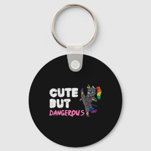 Karate Ninja Unicorn Schattige Dangerous Martial A Sleutelhanger