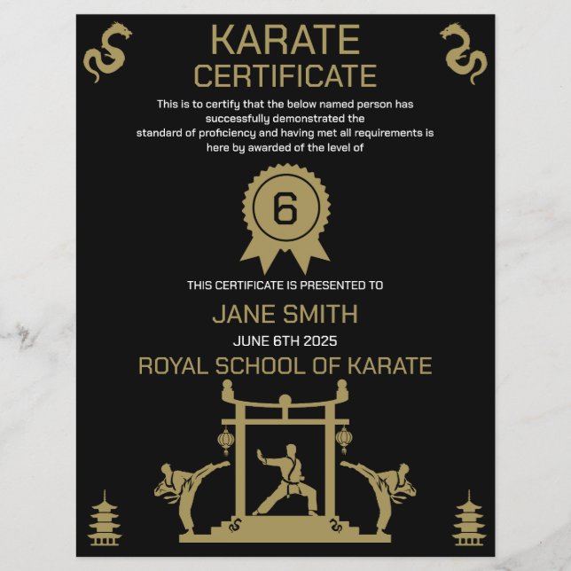 Karate Onderscheiding (Voorkant)