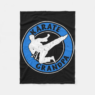Karate Opa Karate Vechten Opa Karate Vechten Fleece Deken