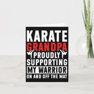 Karate Opa Ondersteunt Mijn Krijger Karate Opa Kaart