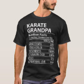 Karate Opa Voedingsfeiten Grappig Karate Opa T-shirt (Voorkant)