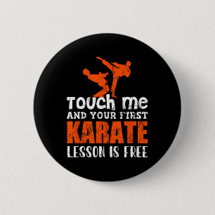 Karate Outfit Karate Voor Kinderen Karate Rankbe Ronde Button 5,7 Cm