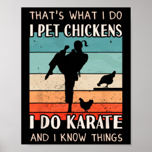 Karate Outfit - Kip Fokker Design Vrouwen Karat Poster