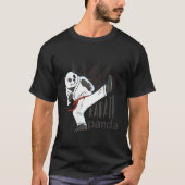 Karate Panda Coon Beer Sport Mial T-shirt (Voorkant)