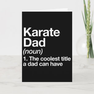 Karate Papa Definitie Grappige Sporten Martial Art Kaart