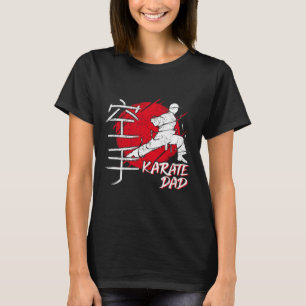 Karate Papa Japans Zon Lettertype Karate Dojo Mart T-shirt