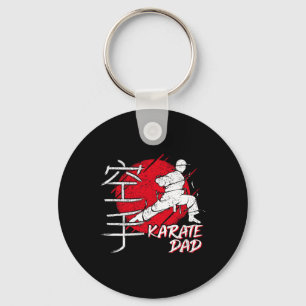 Karate Papa Japanse Zon Lettertype Karate Dojo Mar Sleutelhanger