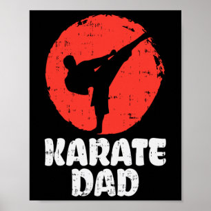 Karate Papa Vechters Japanse Vechtkunst Vaders Da Poster
