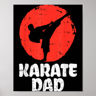 Karate Papa Vechters Japanse Vechtkunst Vaders Poster