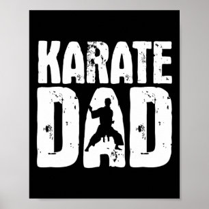 Karate Papa - Vechtkunstcoach Karateka Taekwondo Poster
