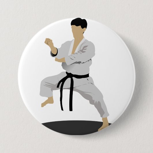 Karate Pose Button (Voorkant)