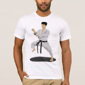 Karate Pose Mannen T-shirt (Voorkant)