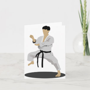 Karate Pose Note-kaarten Kaart