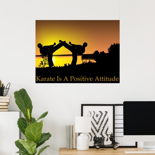 Karate Poster (Thuiskantoor)