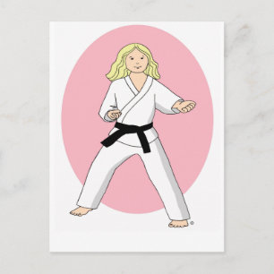 Karate Princess Briefkaart