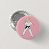 Karate Princess pinback-knop Ronde Button 3,2 Cm (Voorkant /achterkant)