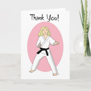 Karate Prinses Dank je wel kaarten
