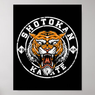Karate Retro Shotokan  Gift Fan van Karate Poster
